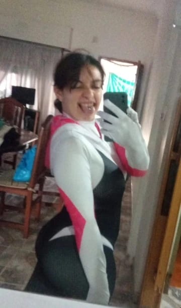 Customer photo review of Spider Gwen Costume Adult
