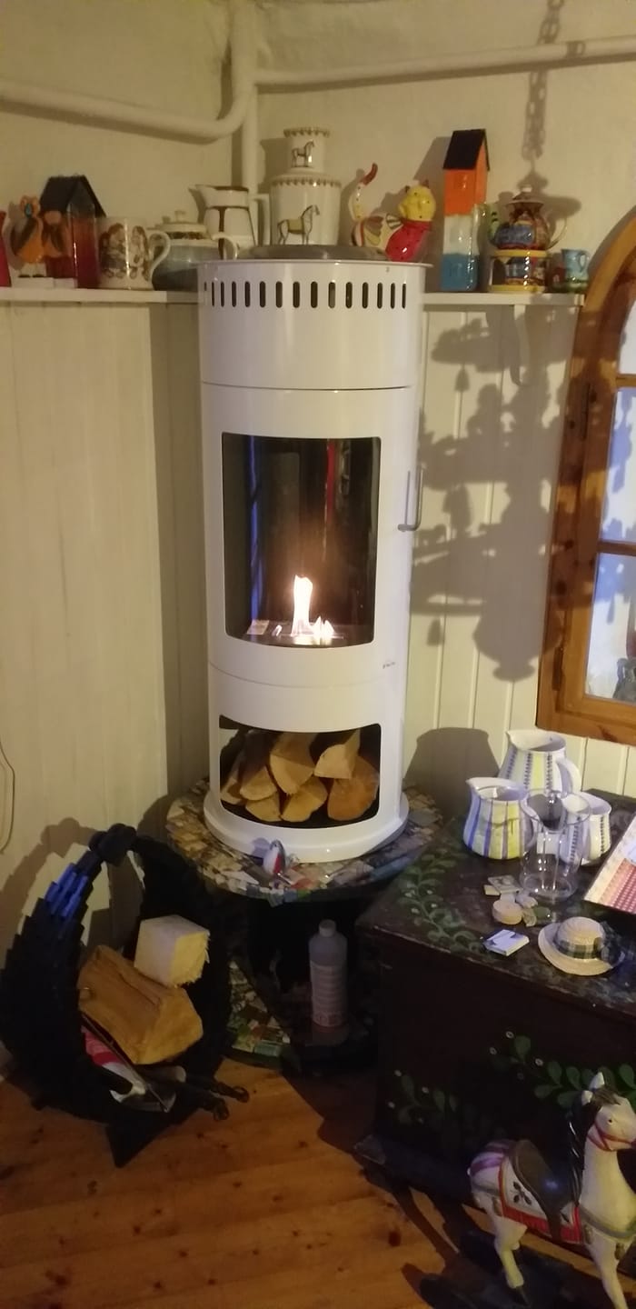 Customer photo review of Bioethanol Standkamin - Habe Weiß