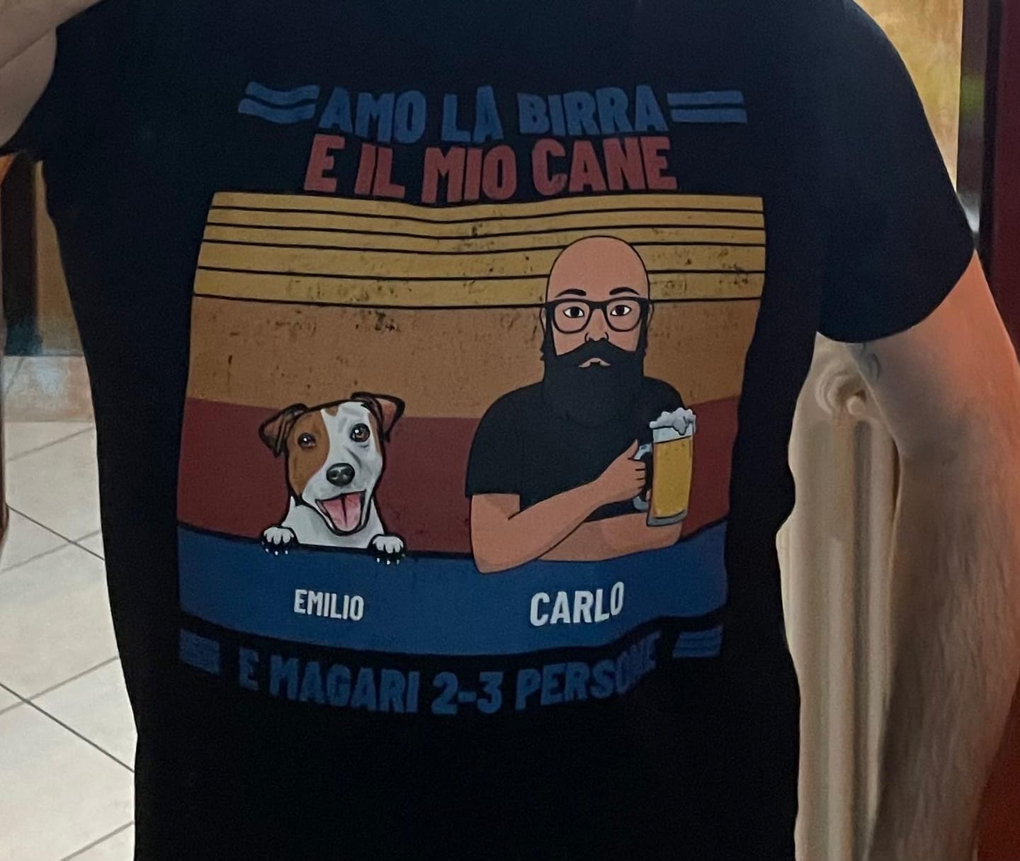 Customer photo review of Amo la birra e i miei animali da compagnia - Maglietta personalizzata