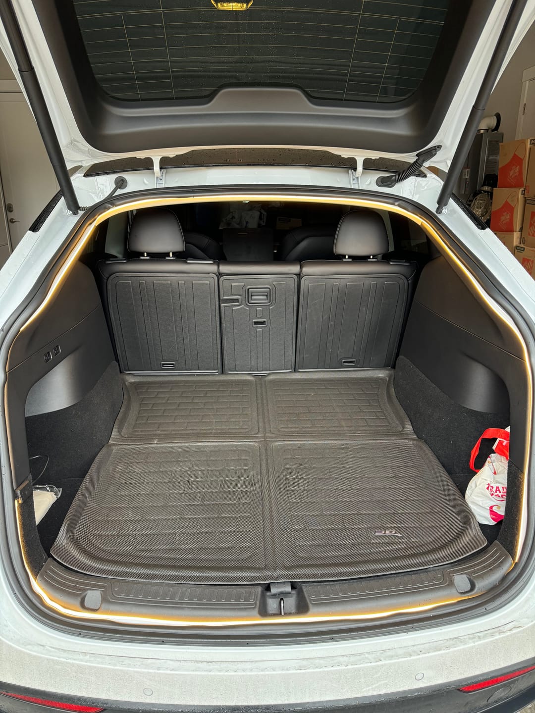 Customer photo review of TPARTS Trunk LED Strip for Tesla Model Y