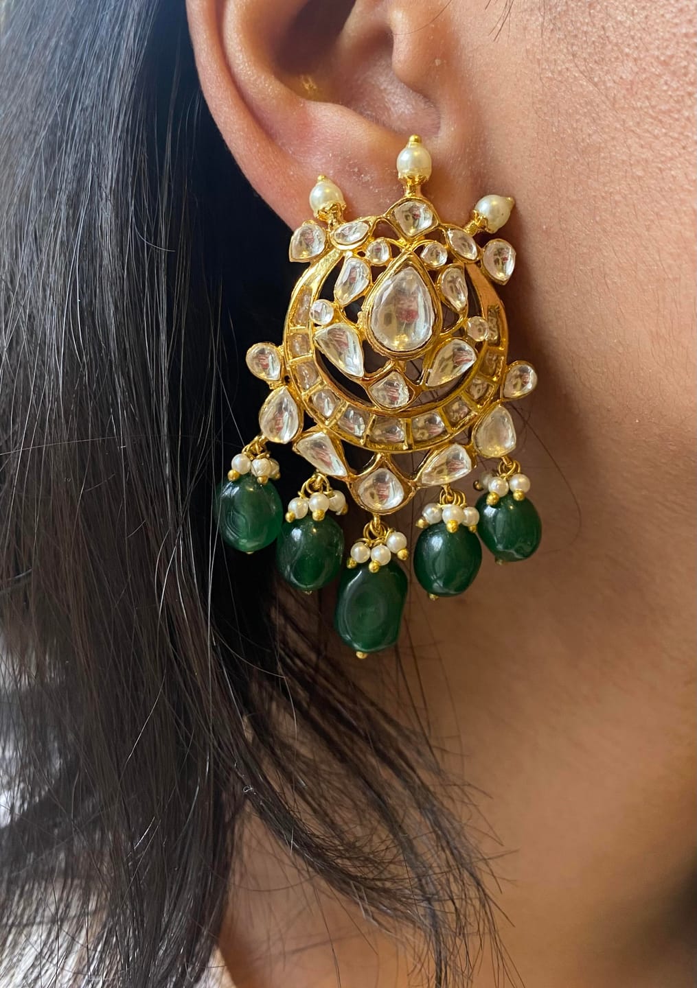 Customer photo review of Jahanara Earrings