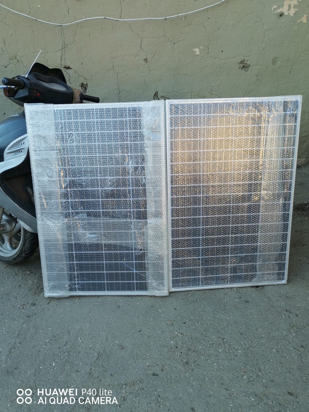 Customer photo review of Panou Solar Fotovoltaic 100W policristalin