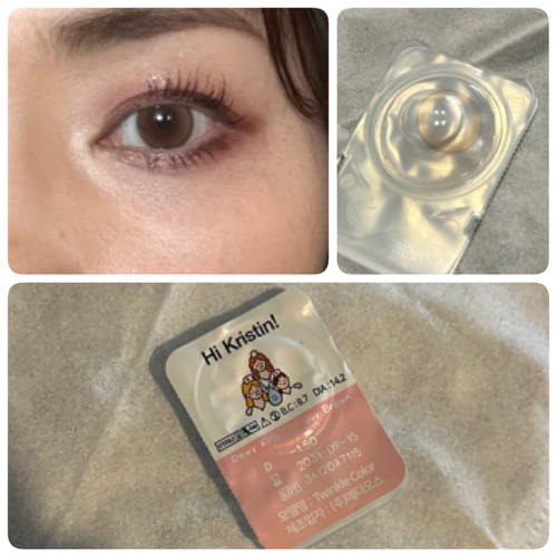 Customer photo review of Dewy Kristin 1Day - ブラウン