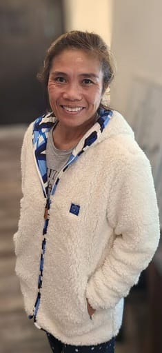 Customer photo review of Reversible Sherpa Full Zip Hoodie