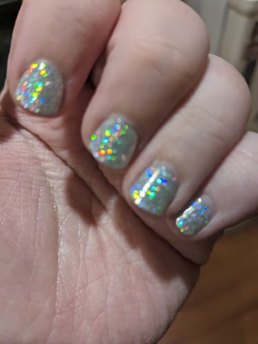 Customer photo review of Folklore (Eras Tour) | Super Jellies DIY Semi Cured Gel Nail Wrap
