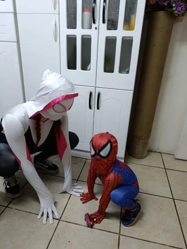Customer photo review of Spider Gwen Costume Adult