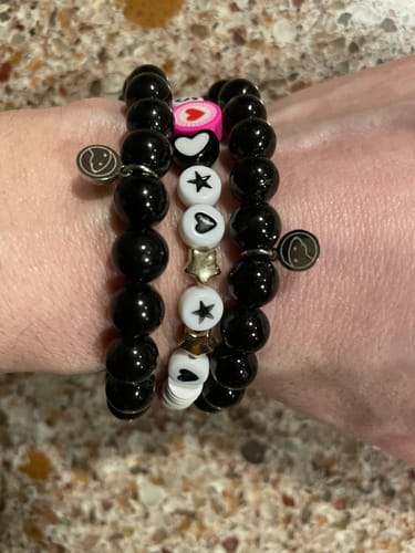 Customer photo review of Black Tourmaline Bracelet