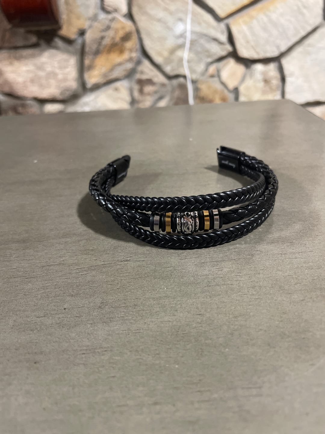 Customer photo review of To My Man | Love You Forever | Braided Bracelet Gift Set - SS579