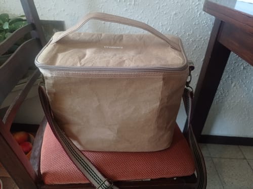 Customer photo review of תיק אוכל תרמי מבד עם אפקט נייר
