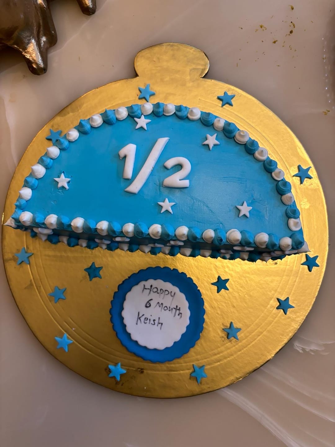 Customer photo review of Halfway there Cake