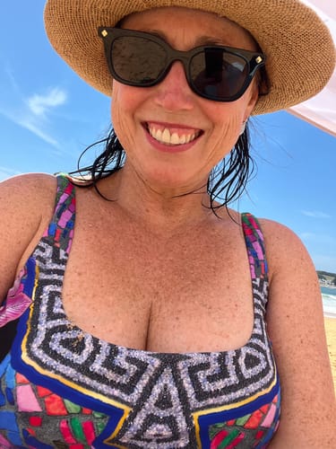 Customer photo review of Verona French Square One Piece Swimsuit