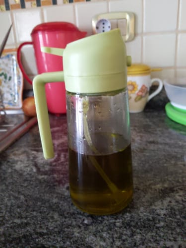 Customer photo review of Spruzzatore e dispenser per olio in vetro 2 in 1