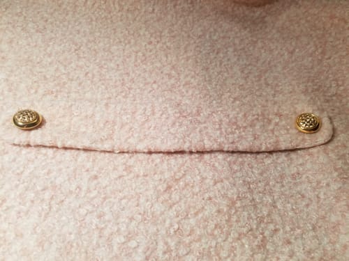 Customer photo review of Blush Pink Premium Lamb Faux Wool