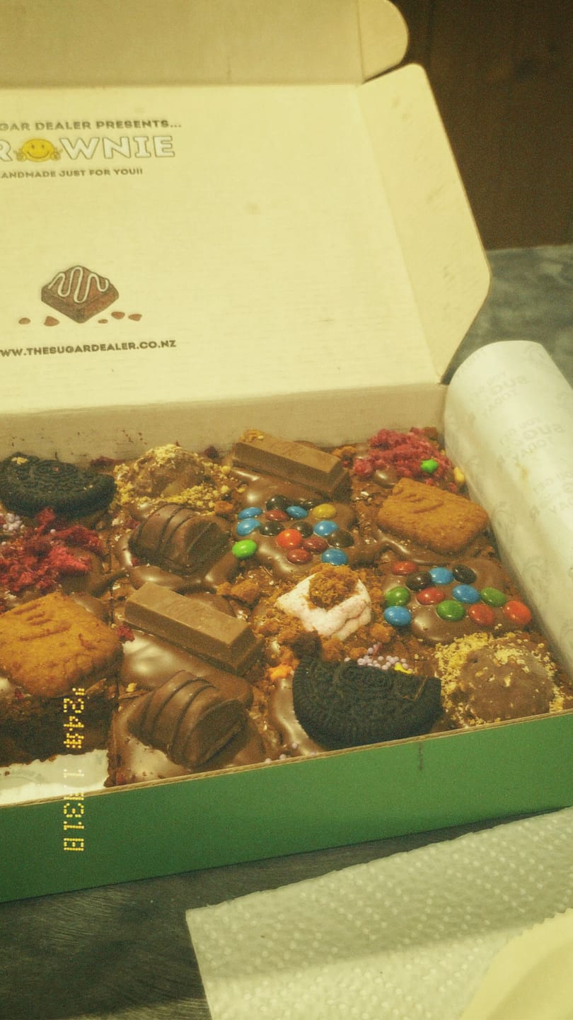 Customer photo review of Mega mixed assortment brownie