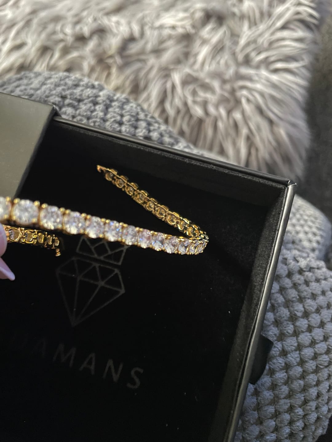 Customer photo review of 5mm Tennis Bracelet - Gold