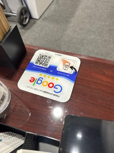 Customer photo review of Google Reviews - Plate