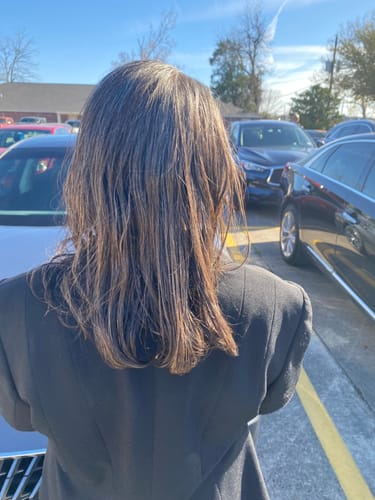 Customer photo review of Organic Hair Growth Oil