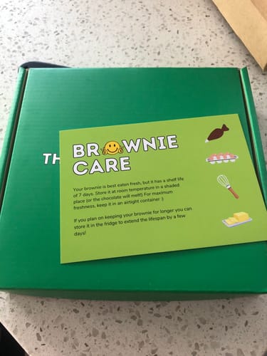 Customer photo review of Plain choccy brownie