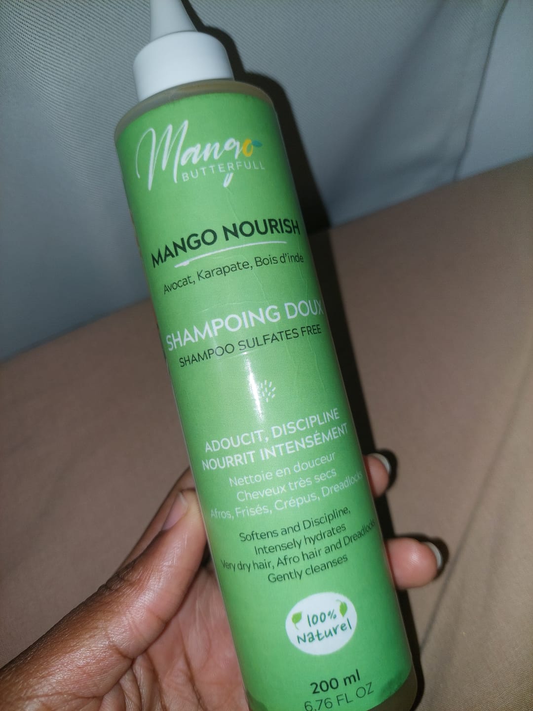 Customer photo review of Shampoing Doux Nourish