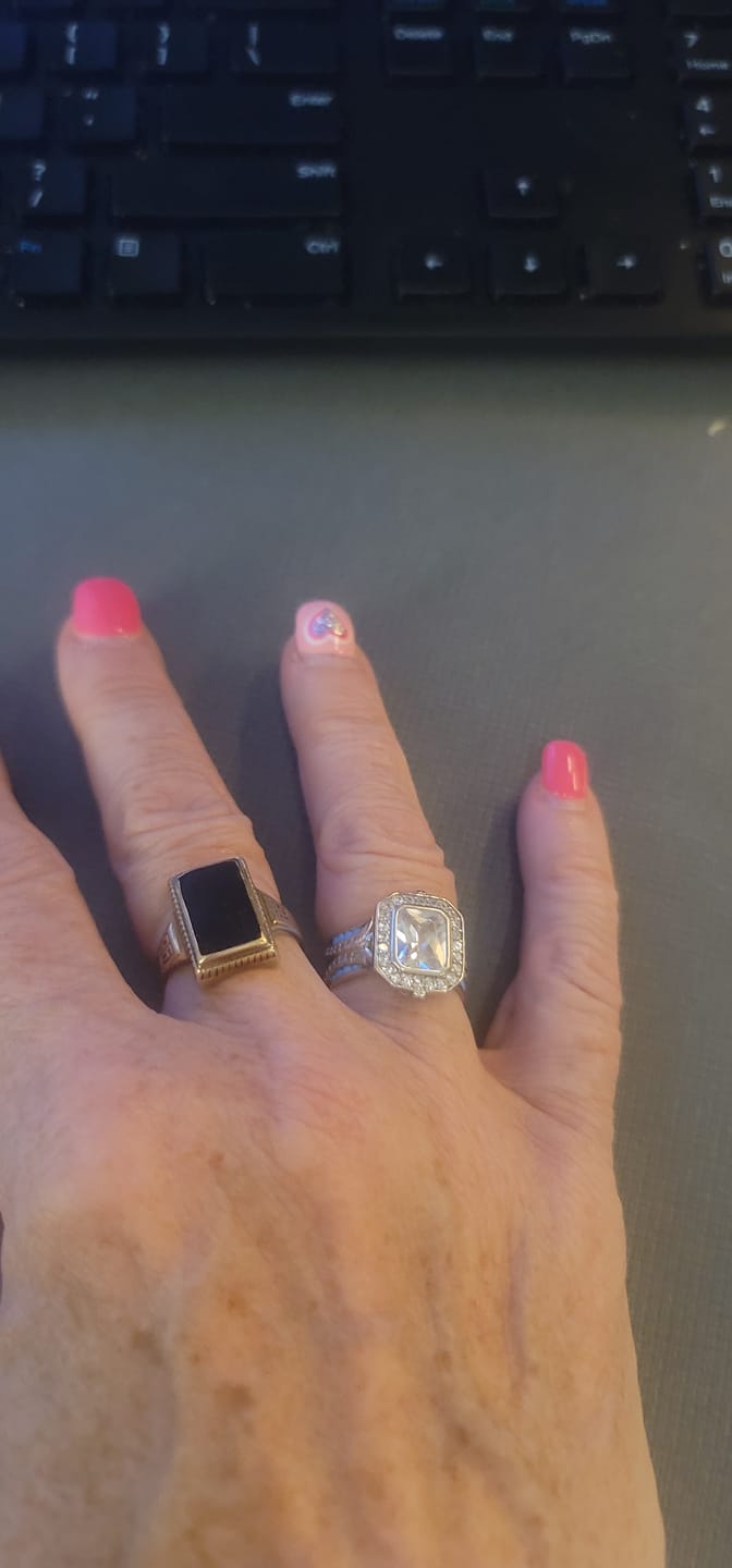 Customer photo review of The Ocean's Crown: Ethical Diamond Ring - S925 Sterling Silver