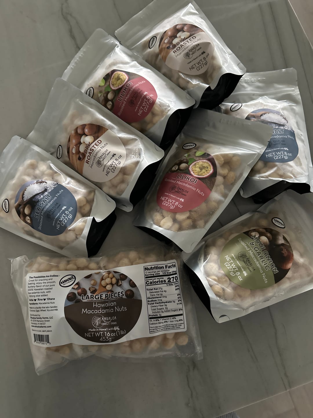 Customer photo review of Hawaiian Macadamia Nut Large Pieces