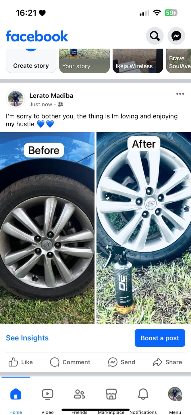Customer photo review of Decon8 - Wheel Cleaner & Iron Fallout Remover