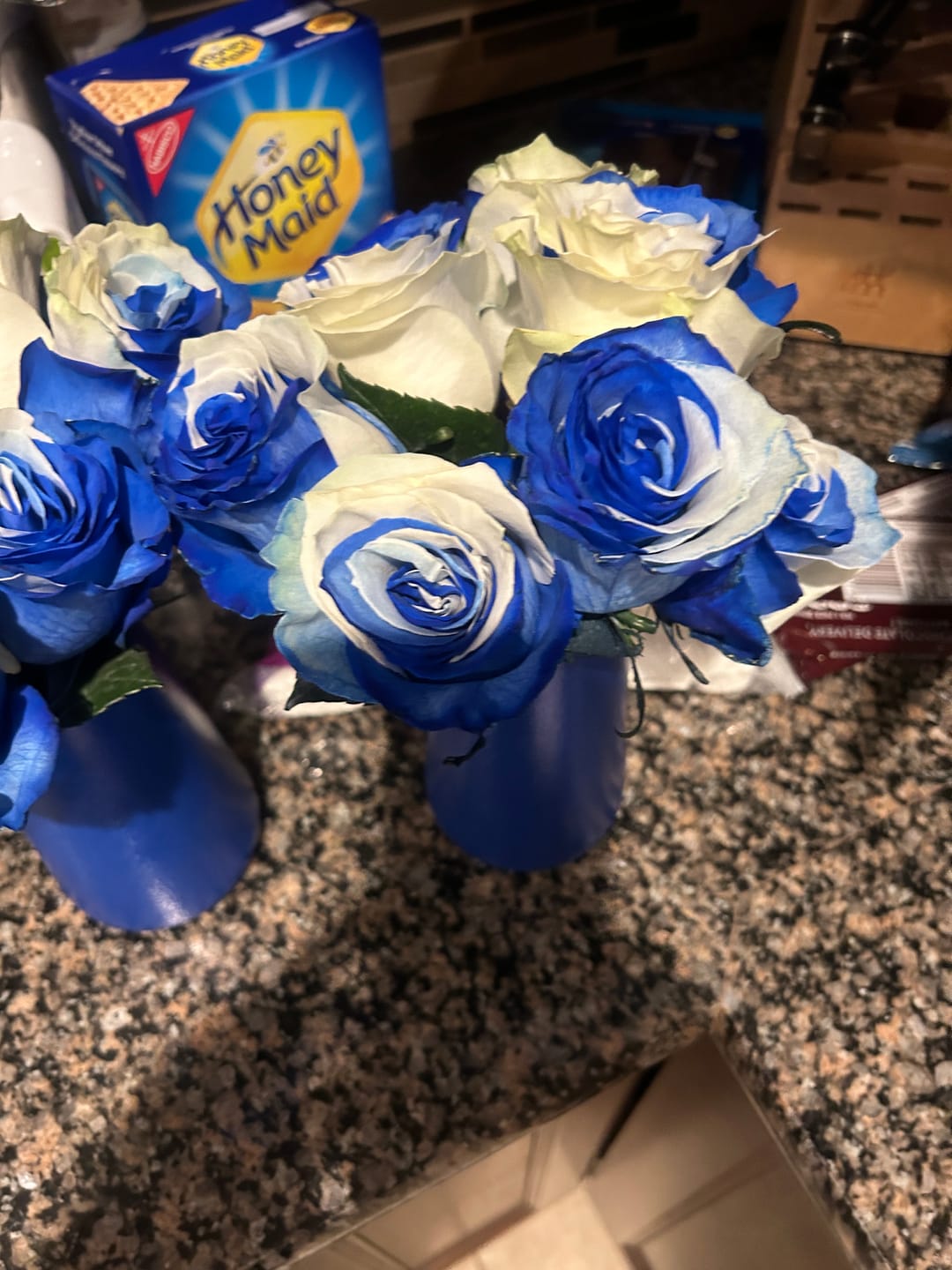 Customer photo review of Blue & White Roses