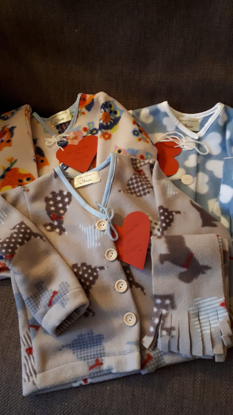 Customer photo review of Scotty Dogs on Beige Anti Pill Polar Fleece Fabric