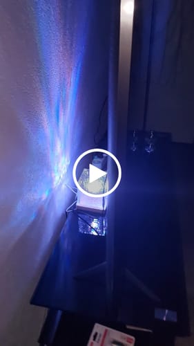 Customer video review of LED Rotating Water Ripple NightLight Crysta Stylel Table Lamp
