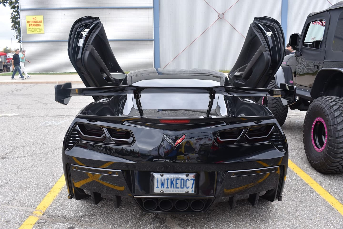 Customer photo review of Corvette C7 ZR1 ZTK Conversion Rear Spoiler High Wing