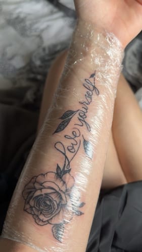 Customer photo review of TattooNumbx Numbing Cream