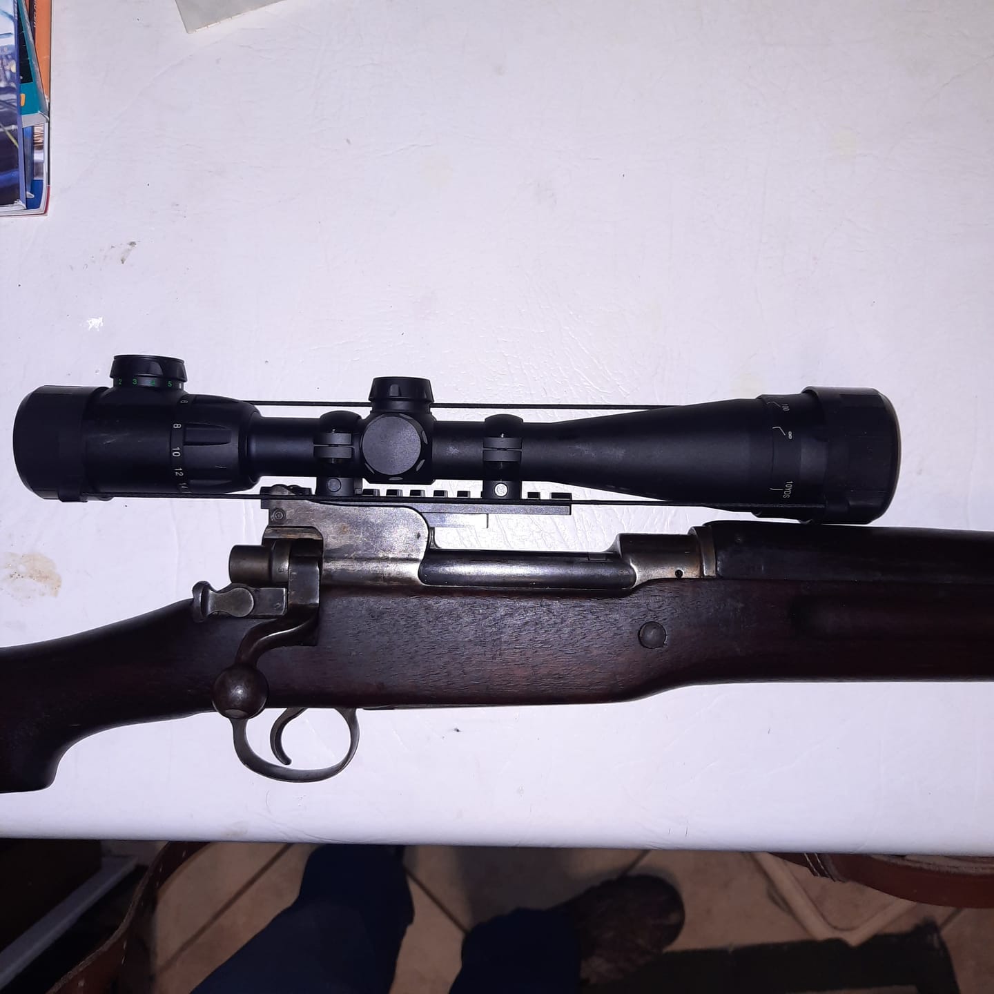 Customer photo review of Low-Profile Picatinny Scope Mount for Enfield P14 (Pattern 1914) and M1917 No Drill-Tap