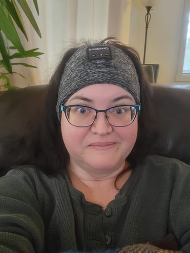 Customer photo review of CozyBand Wireless Headphones