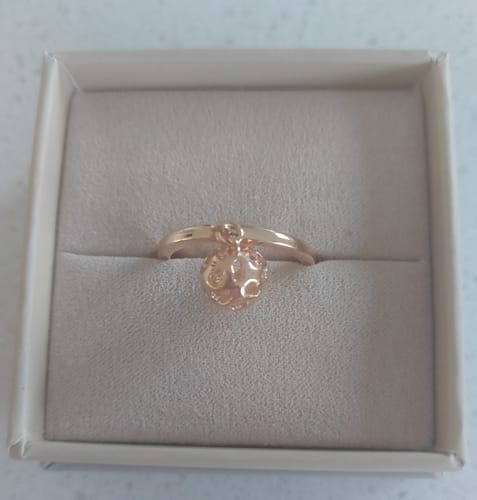 Customer photo review of Lattice Pebble Globe Ring