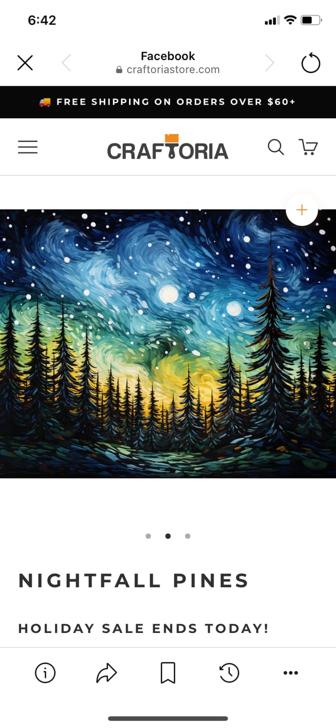 Customer photo review of Nightfall Pines