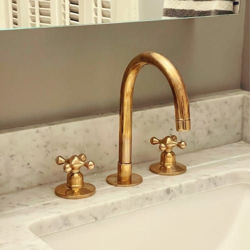 Customer photo review of TRIAZADESIGNS HANDCRAFTED BRASS FAUCET