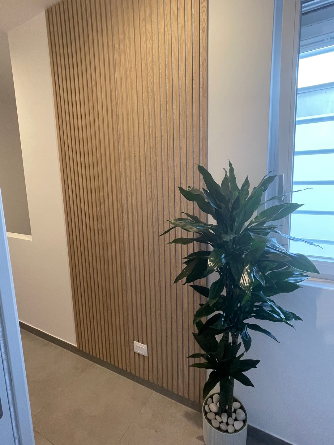 Customer photo review of Pannello acustico in legno | Rovere Chiaro con Feltro Grigio
