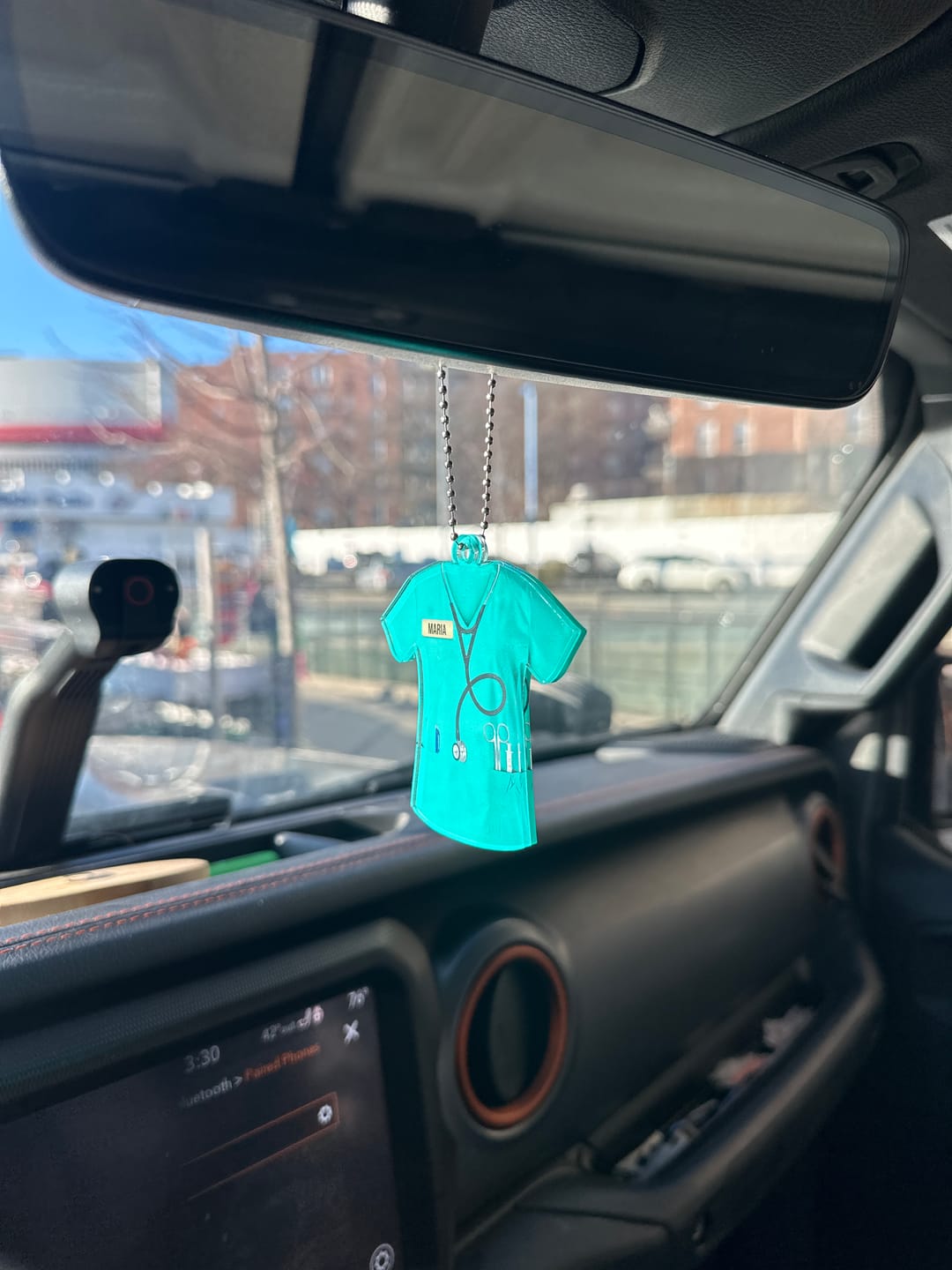 Customer photo review of Personalized Nurse Scrubs - Gift for Nurse Ornament