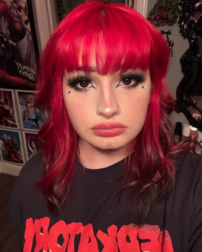 Customer photo review of Dark Fairy Contact Lenses (15mm)