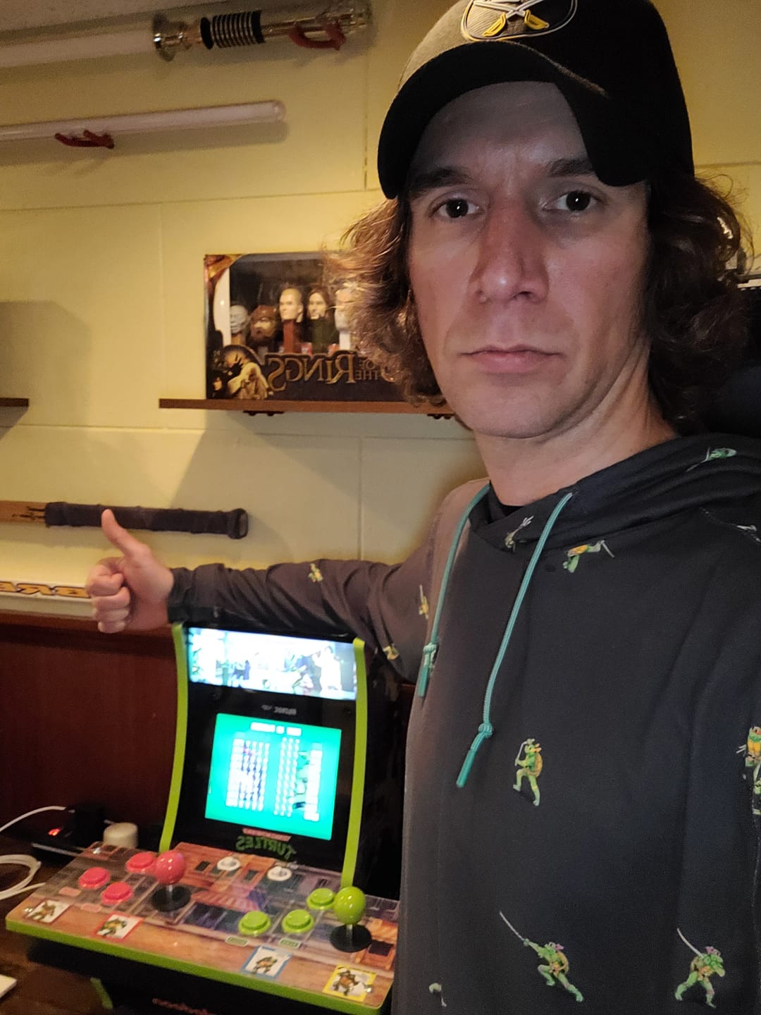 Customer photo review of Teenage Mutant Ninja Turtles "Choose Your Turtle (At Night)" – Performance Hoodie