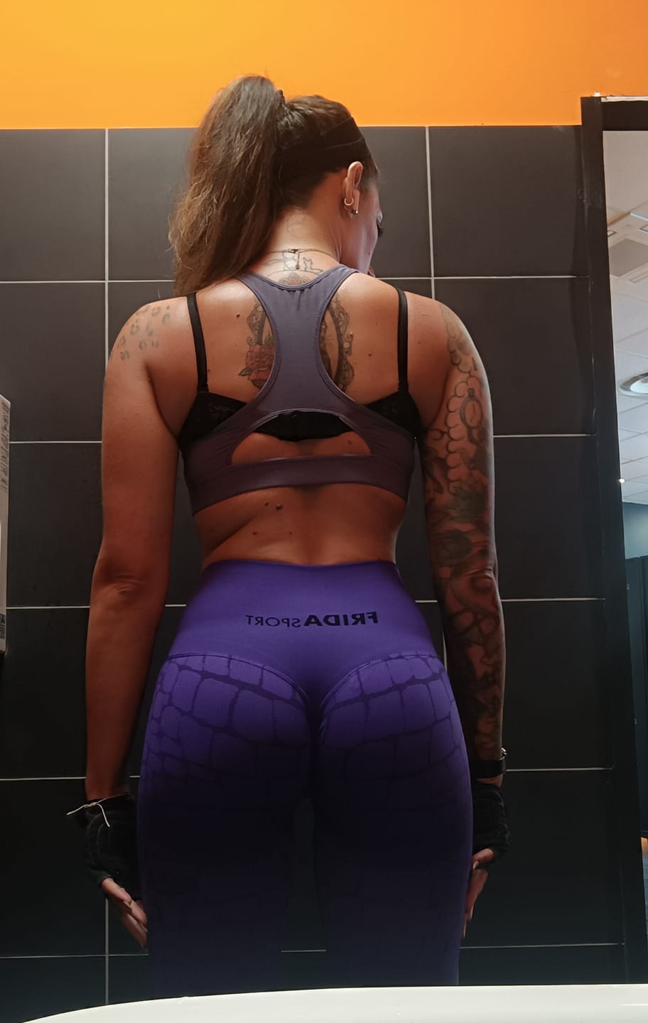 Customer photo review of Leggings All-up Cocco Viola