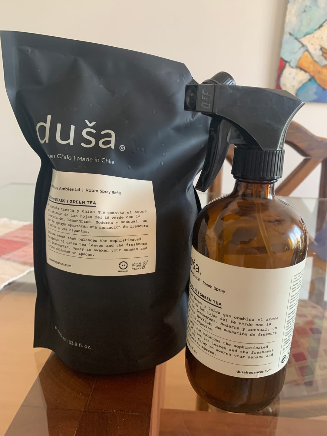 Customer photo review of Lemongrass I Green Tea  - Recarga Aromatizante en Spray |  Para Telas y Ropa de Cama  - 1000 ml