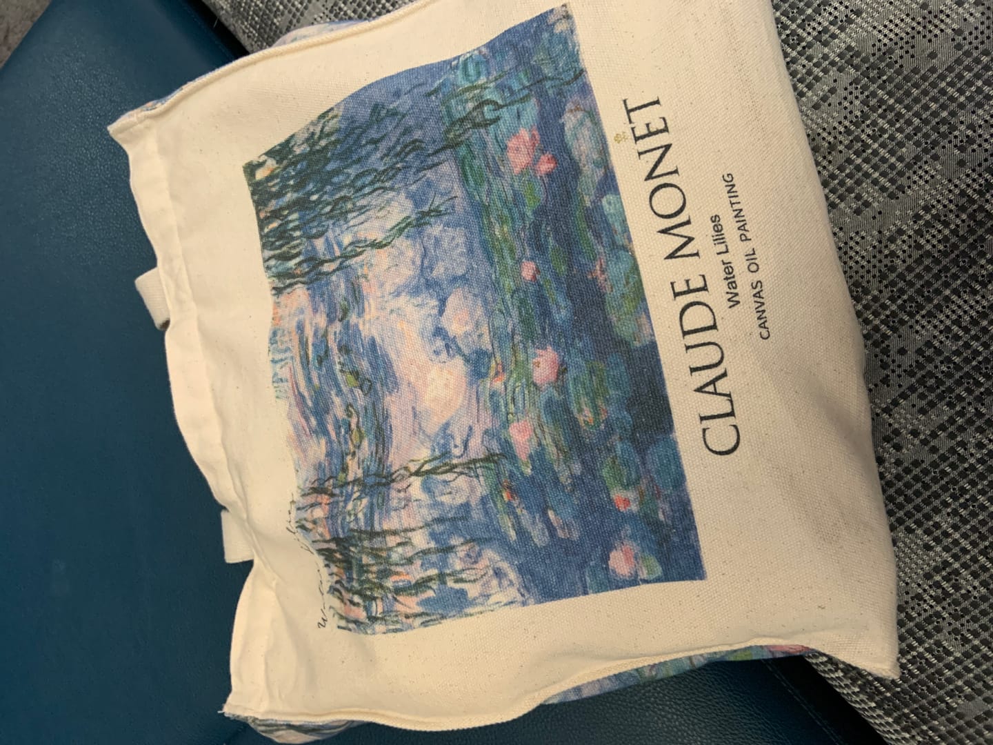 Customer photo review of Claude Monet "Water Lilies" - Tote Bag