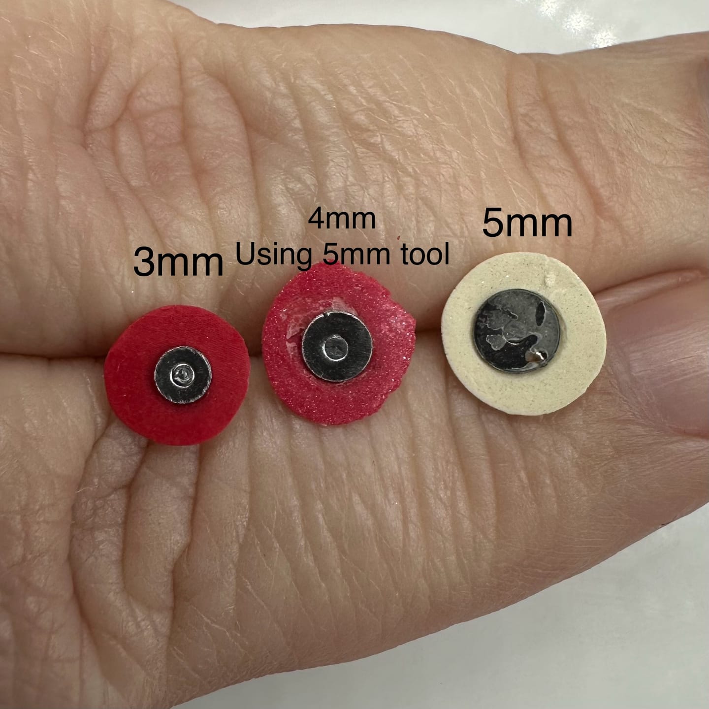 Customer photo review of Earring Post Embedder Kit
