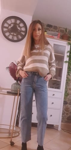 Customer photo review of Jeans Cloe taglio dritto - Lavaggio scuro