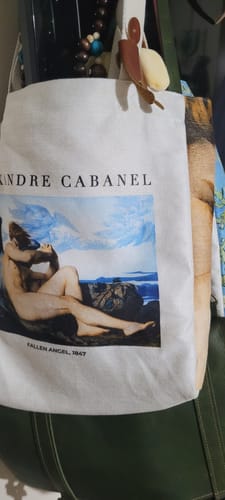 Customer photo review of The Fallen Angel by Alexandre Cabanel Omuz Çantası