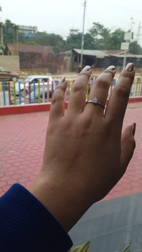 Customer photo review of Silver Passionate Love Ring