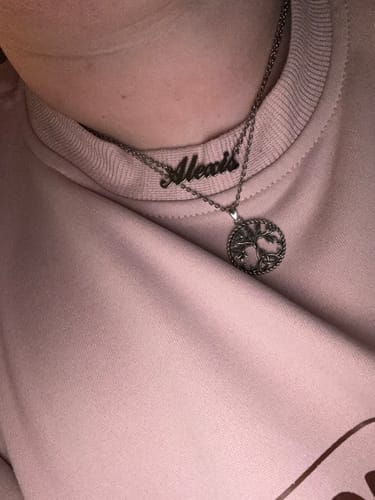 Customer photo review of Personalized Name Necklace