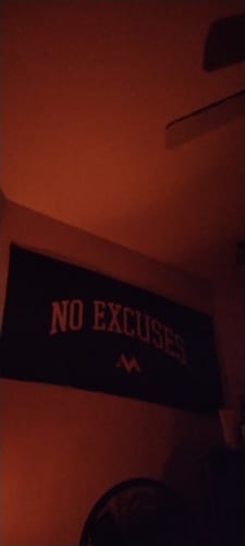 Customer photo review of NO EXCUSES FLAG