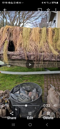 Customer photo review of Hunting Blind Raffia Grass (Pack)